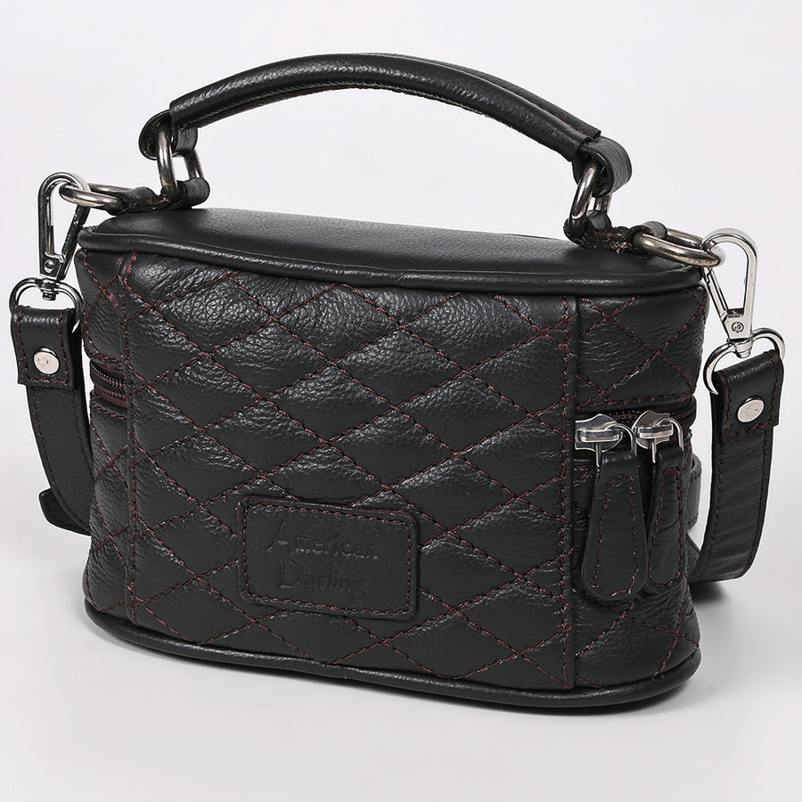 American Darling Jewelry Case Genuine Leather Women Bag Western Handbag Purse