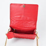 Never Mind Genuine Leather Quilted Crossbody Bag for Women Chain Strap Shoulder Purse Handbag