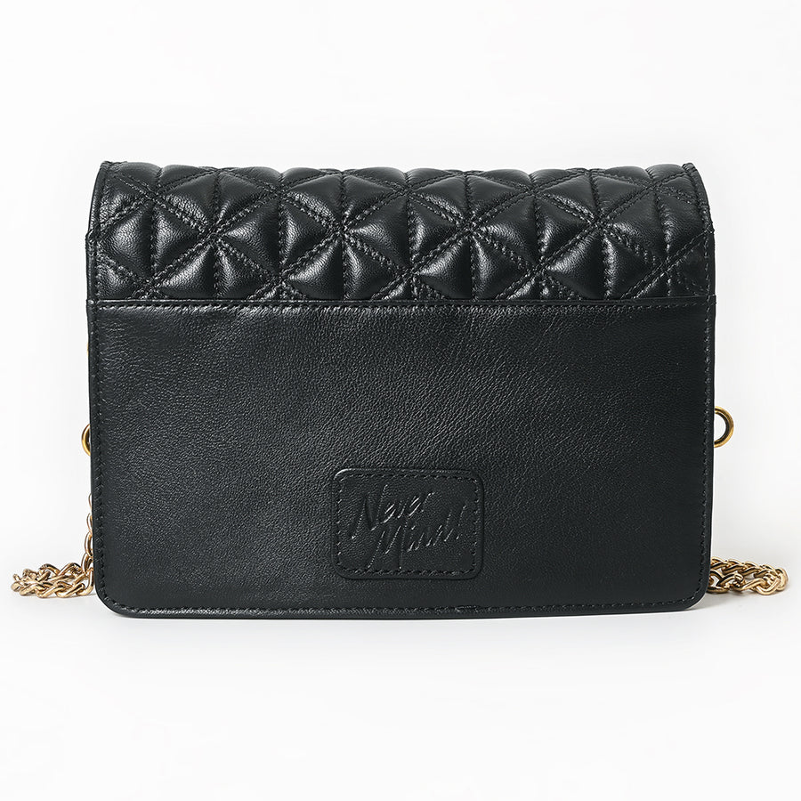 Never Mind Crossbody Genuine Leather Women Bag Western Handbag Purse