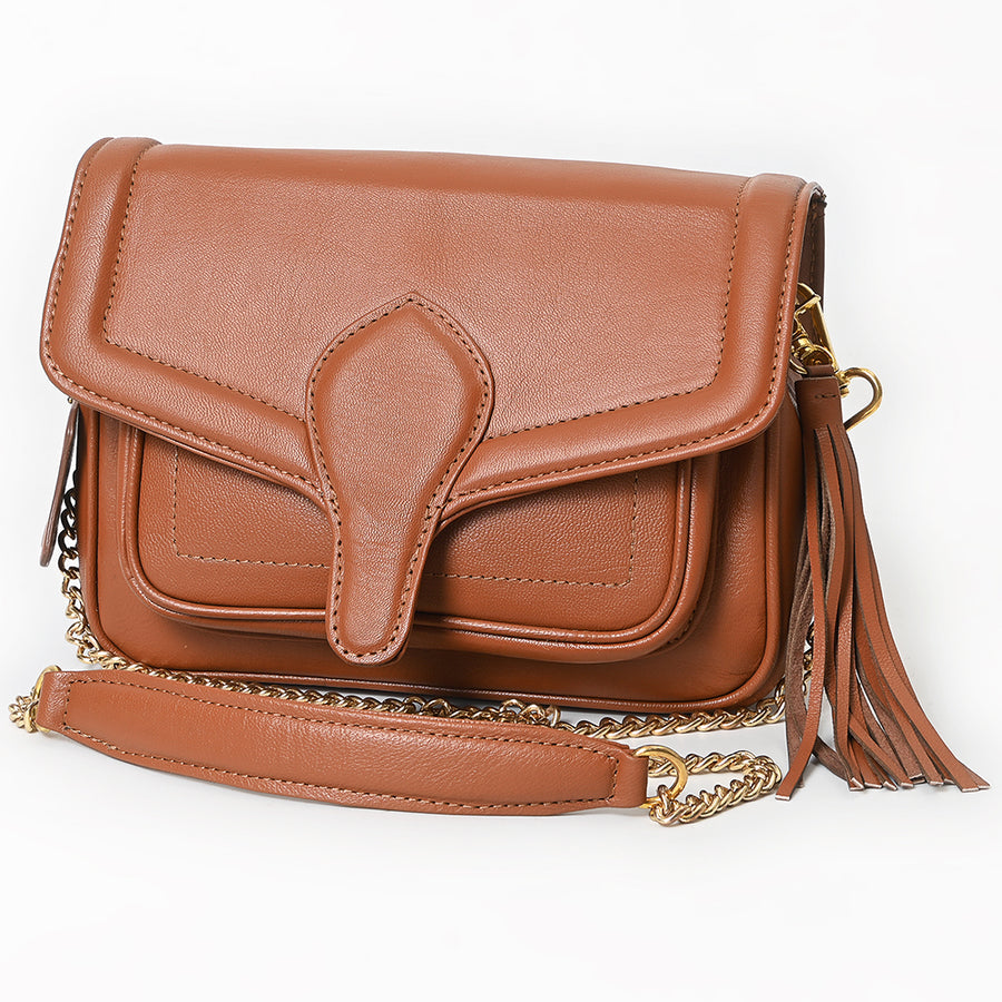Never Mind Crossbody Genuine Leather Women Bag Western Handbag Purse - Uhorse