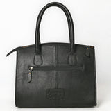 American Darling Tote Bag for Women, Hand Tooled Floral Carved Vegetable-Tanned Full Grain Leather, Buck Stitched Western Purse