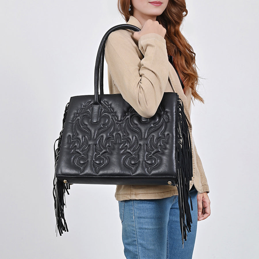 American Darling Tote Bag Beautifully Embosed Leather women