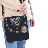 American Darling Crossbody Genuine Suede Leather Women Bag Western Handbag