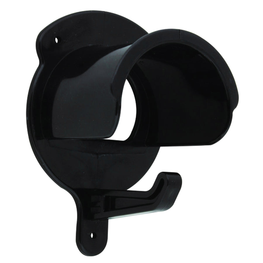 Black synthetic saddle horn cover with mounting bracket - Uhorse
