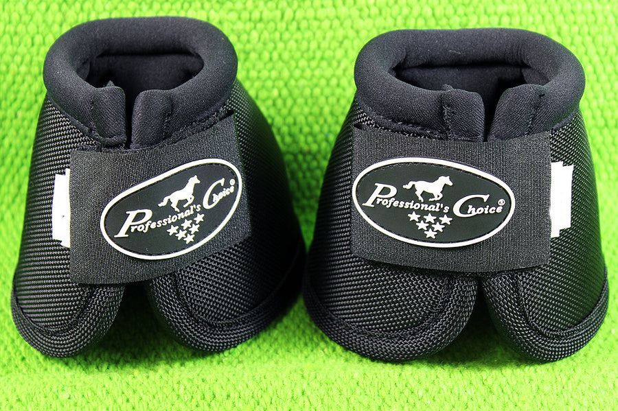 Professional Choice Tack Ballistic Overreach Horse Bell Boots Black