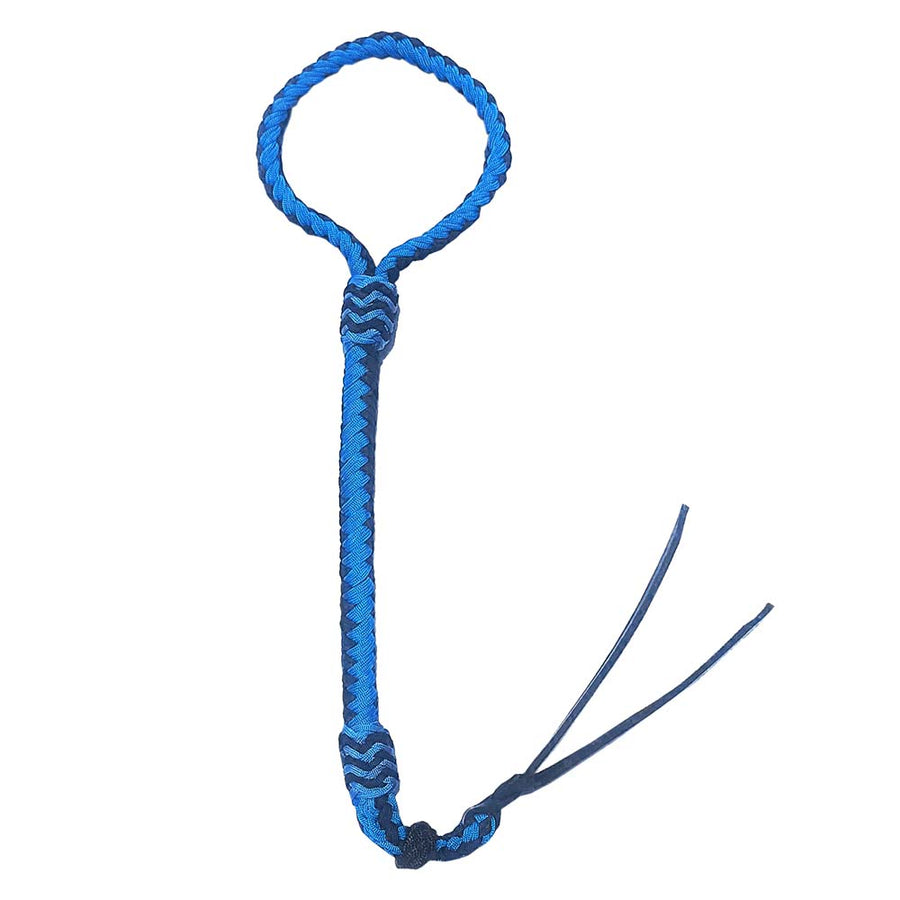 HILASON Western Horse Hand Braided Dressage Whip Turquoise and Black - Uhorse
