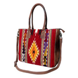 American Darling Tote Saddle Blanket Genuine Leather women bag western handbag purse