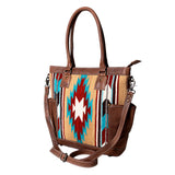 American Darling Tote Saddle Blanket Genuine Leather women bag western handbag purse