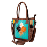 American Darling Tote Saddle Blanket Genuine Leather women bag western handbag purse