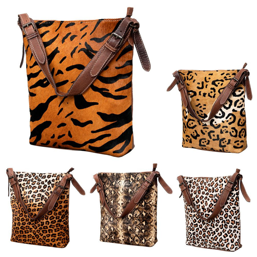 American Darling Women's Hobo Bag Western Hair-on Genuine Leather Handbag and Ladies Purse