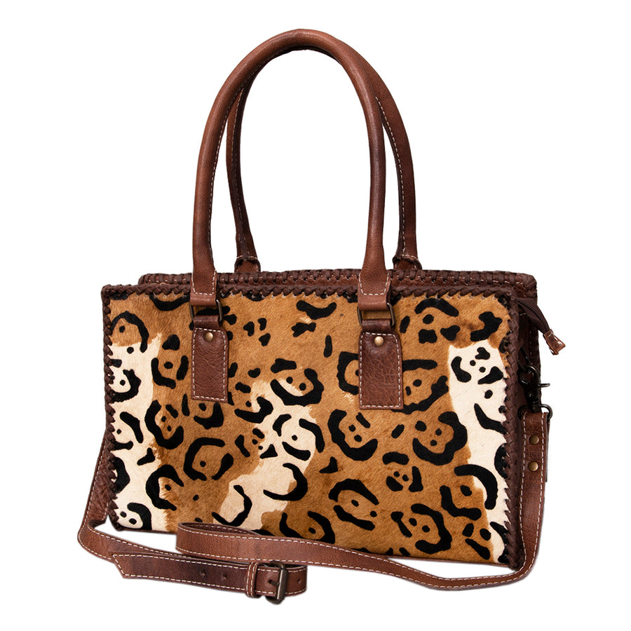 American Darling Women's Tote Bag Western Hair-On Genuine Leather Handbag and Ladies Purse