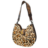 American Darling Hobo Hand Tooled Hair-On Genuine Leather women bag western handbag purse