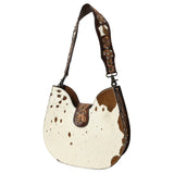 American Darling Hobo Hand Tooled Hair-On Genuine Leather women bag western handbag purse