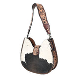 American Darling Hobo Hand Tooled Hair-On Genuine Leather women bag western handbag purse