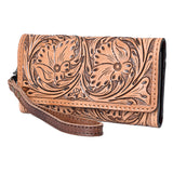 American Darling Clutch Hand Tooled Genuine Leather women bag western handbag purse