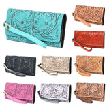 American Darling Clutch Hand Tooled Genuine Leather women bag western handbag purse