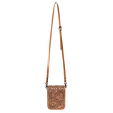 American Darling Cell Phone Holder Hand Tooled Genuine Leather women bag western handbag purse