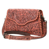 American Darling ADBG1137A Clutch Hand Tooled Genuine Leather women bag western handbag purse