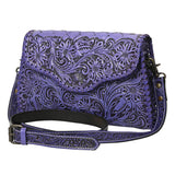 American Darling ADBG1137A Clutch Hand Tooled Genuine Leather women bag western handbag purse