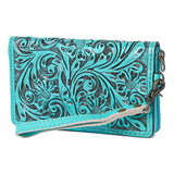 American Darling Clutch Hand Tooled Genuine Leather women bag western handbag purse