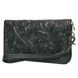 American Darling Clutch Hand Tooled Genuine Leather women bag western handbag purse