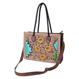 American Darling Tote Hand Tooled Genuine Leather women bag western handbag purse