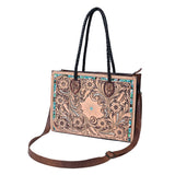 American Darling Tote Hand Tooled Genuine Leather women bag western handbag purse