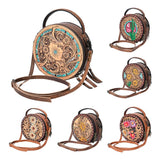 American Darling Canteen Hand Tooled Genuine Leather Women Bag Western Handbag Purse