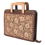 American Darling Briefcase Hand Tooled Genuine Leather Women Bag Western Handbag Purse