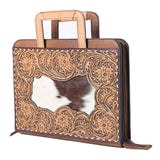 American Darling Briefcase Hand Tooled Genuine Leather Women Bag Western Handbag Purse