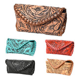 American Darling Sunglass Case Hand Tooled Genuine Leather Women Bag Western Handbag Purse