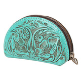 American Darling Coin Purse Hand Tooled Genuine Leather Women Bag Western Handbag Purse