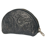 American Darling Coin Purse Hand Tooled Genuine Leather Women Bag Western Handbag Purse