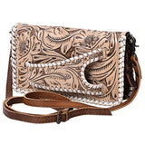 American Darling Clutch Hand Tooled Genuine Leather Women Bag Western Handbag Purse