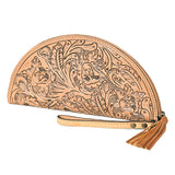 American Darling Clutch Hand Tooled Genuine Leather Women Bag Western Handbag Purse