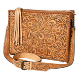 American Darling Hand Tooled Genuine Leather Women Bag Western Handbag Purse