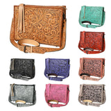 American Darling Hand Tooled Genuine Leather Women Bag Western Handbag Purse