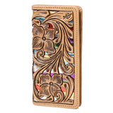 American Darling Wallet Hand Tooled Genuine Leather Women Bag Western Handbag Purse