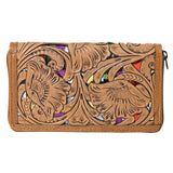 American Darling Wallet Hand Tooled Genuine Leather women bag western handbag purse