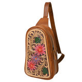 American Darling Cross Body Hand Tooled Genuine Leather women bag western handbag purse