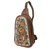 American Darling Cross Body Hand Tooled Genuine Leather women bag western handbag purse