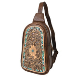 American Darling Cross Body Hand Tooled Genuine Leather women bag western handbag purse