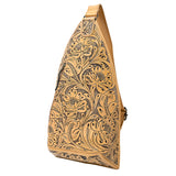 American Darling Sling Hand Tooled Genuine Leather Women Bag Western Handbag Purse