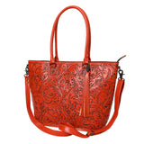 American Darling Tote Hand Tooled Genuine Leather Women Bag Western Handbag Purse