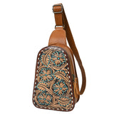 American Darling Sling Hand Tooled Genuine Leather Women Bag Western Handbag Purse