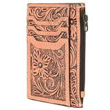 American Darling Card-Holder Hand Tooled Genuine Leather Women Bag Western Handbag Purse