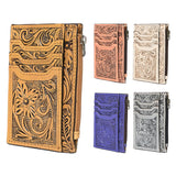 American Darling Card-Holder Hand Tooled Genuine Leather Women Bag Western Handbag Purse