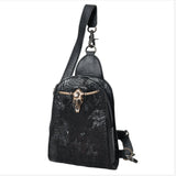 American Darling Sling Hair-On Crocodile embossed Genuine Leather women bag western handbag purse