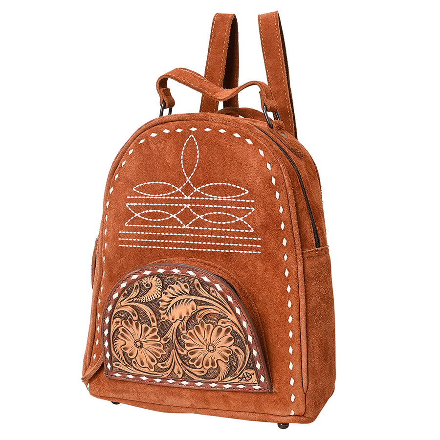 American Darling Backpack Hand Tooled Genuine Leather Women's Bag Western Handbag Purse | for Women Cute