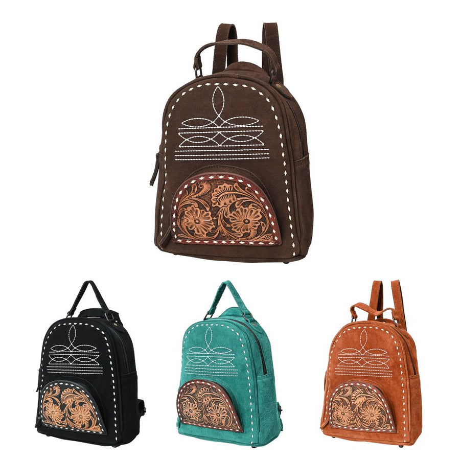 American Darling Backpack Hand Tooled Genuine Leather Women's Bag Western Handbag Purse | for Women Cute